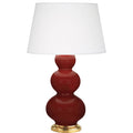 ROBERT ABBEY, TRIPLE GOURD TABLE LAMP, DESK LAMPS