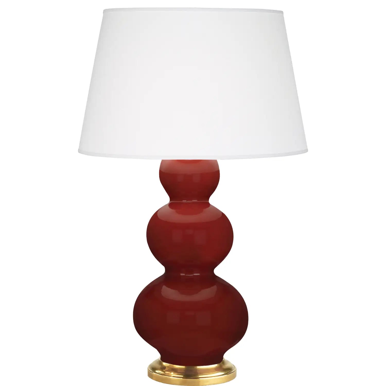 ROBERT ABBEY, TRIPLE GOURD TABLE LAMP, DESK LAMPS
