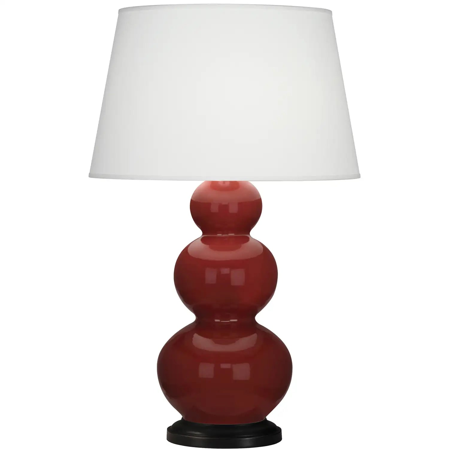 ROBERT ABBEY, TRIPLE GOURD TABLE LAMP, DESK LAMPS