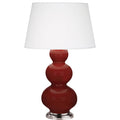 ROBERT ABBEY, TRIPLE GOURD TABLE LAMP, DESK LAMPS