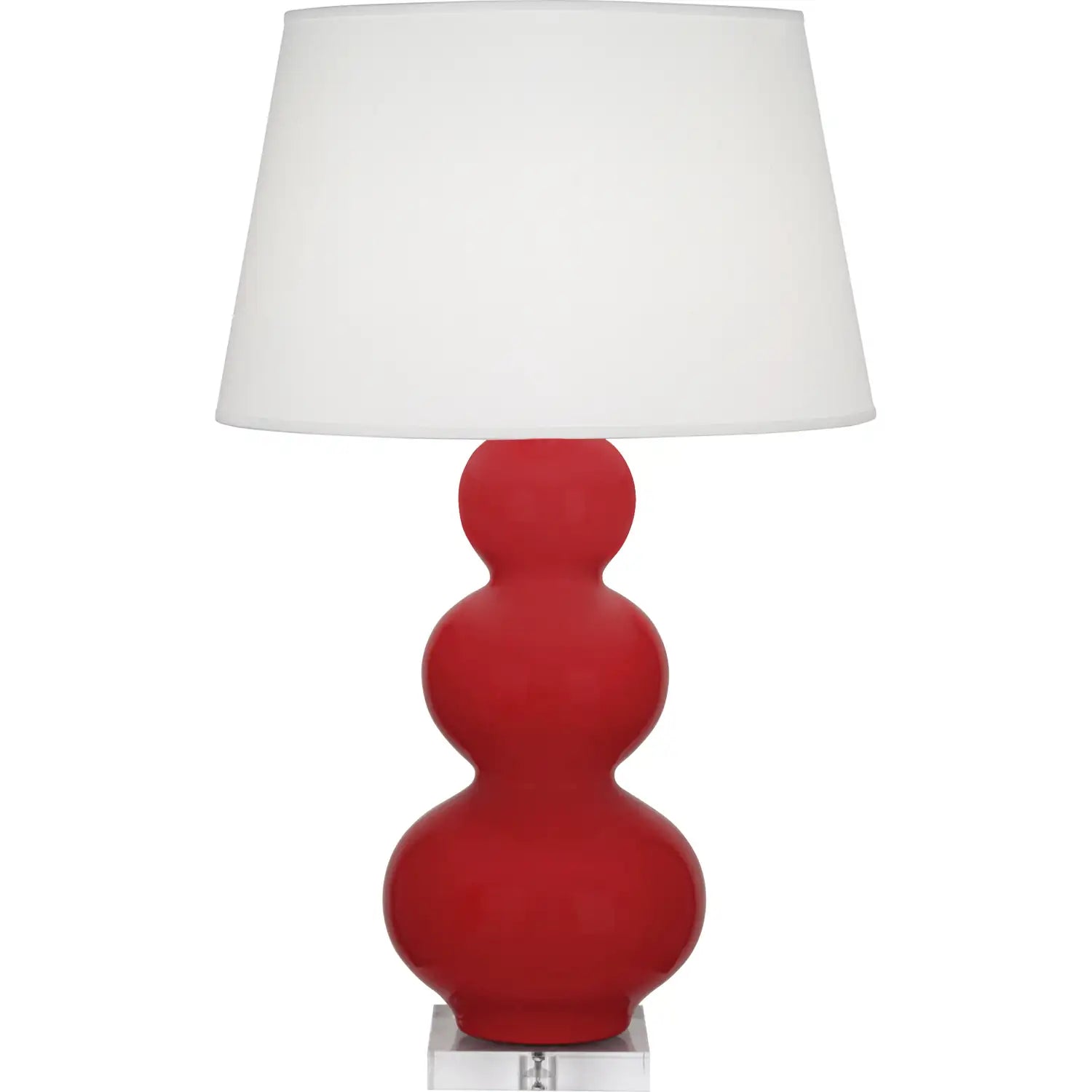 ROBERT ABBEY, TRIPLE GOURD TABLE LAMP, DESK LAMPS