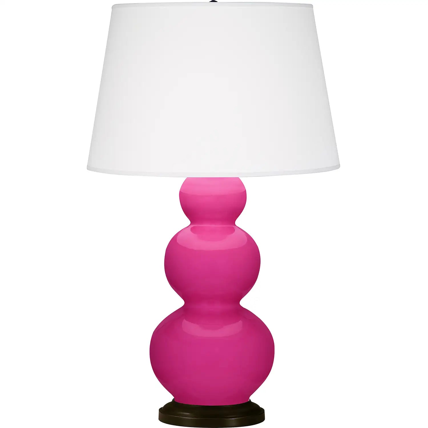 ROBERT ABBEY, TRIPLE GOURD TABLE LAMP, DESK LAMPS