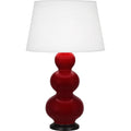 ROBERT ABBEY, TRIPLE GOURD TABLE LAMP, DESK LAMPS