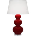 ROBERT ABBEY, TRIPLE GOURD TABLE LAMP, DESK LAMPS