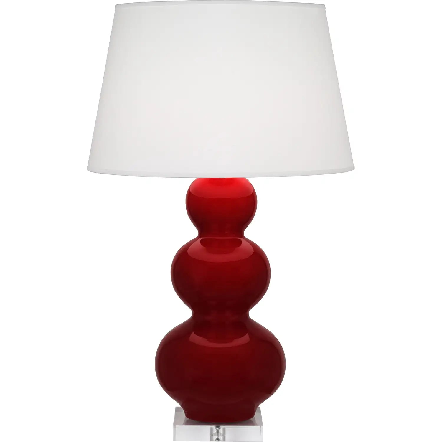 ROBERT ABBEY, TRIPLE GOURD TABLE LAMP, DESK LAMPS