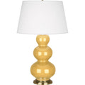 ROBERT ABBEY, TRIPLE GOURD TABLE LAMP, DESK LAMPS