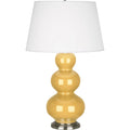 ROBERT ABBEY, TRIPLE GOURD TABLE LAMP, DESK LAMPS