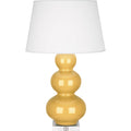 ROBERT ABBEY, TRIPLE GOURD TABLE LAMP, DESK LAMPS
