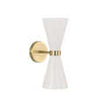 RUSSELL, KONIC DOUBLE WALL SCONCE, WALL SCONCES
