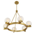 SAVOY HOUSE, DARIEN WARM BRASS CHANDELIER, CHANDELIER LIGHT