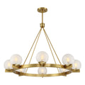 SAVOY HOUSE, DARIEN WARM BRASS CHANDELIER, CHANDELIER LIGHT