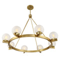 SAVOY HOUSE, DARIEN WARM BRASS CHANDELIER, CHANDELIER LIGHT