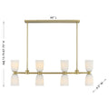 SAVOY ESSENTIALS, BALDWIN LINEAR CHANDELIER, LINEAR LIGHT