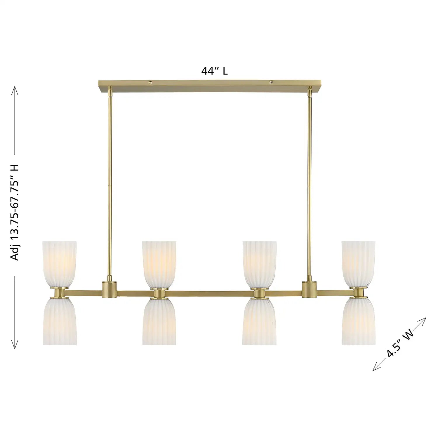 SAVOY ESSENTIALS, BALDWIN LINEAR CHANDELIER, LINEAR LIGHT