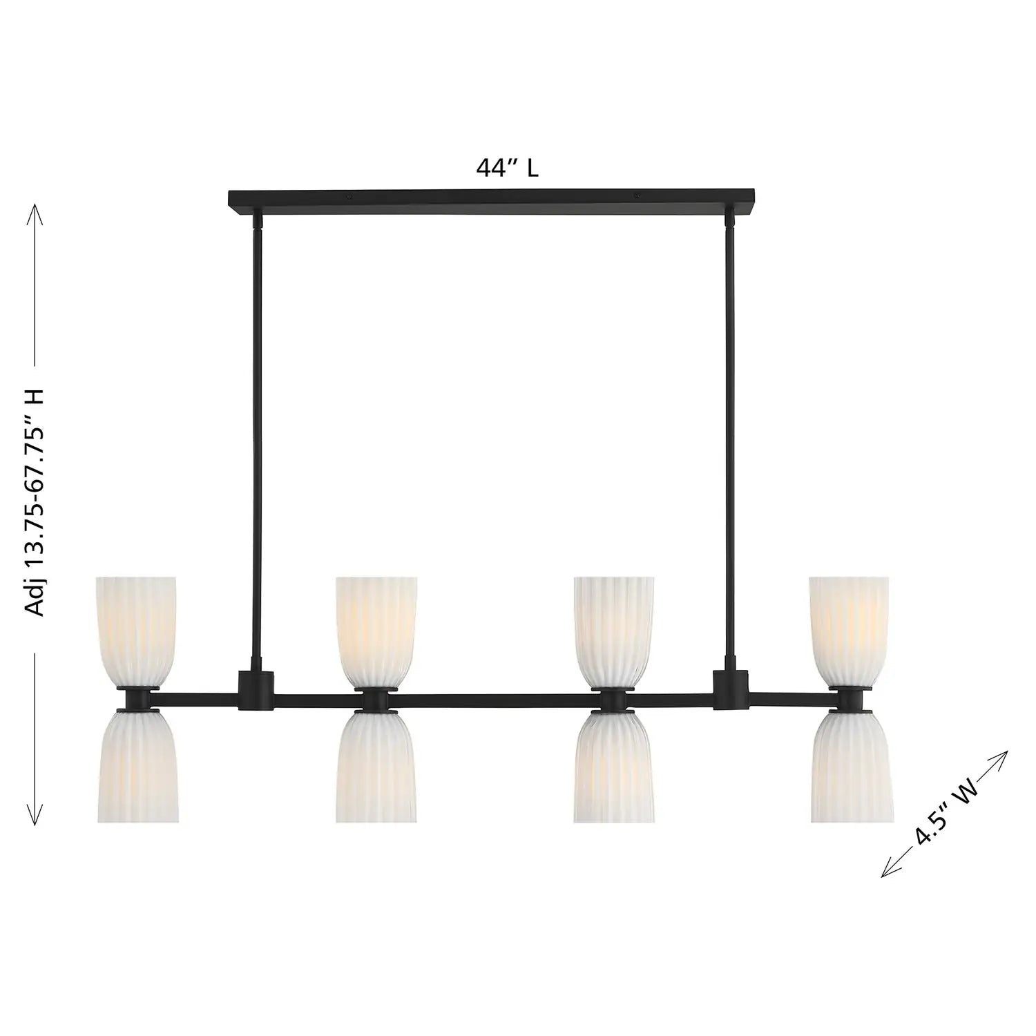 SAVOY ESSENTIALS, BALDWIN LINEAR CHANDELIER, LINEAR LIGHT