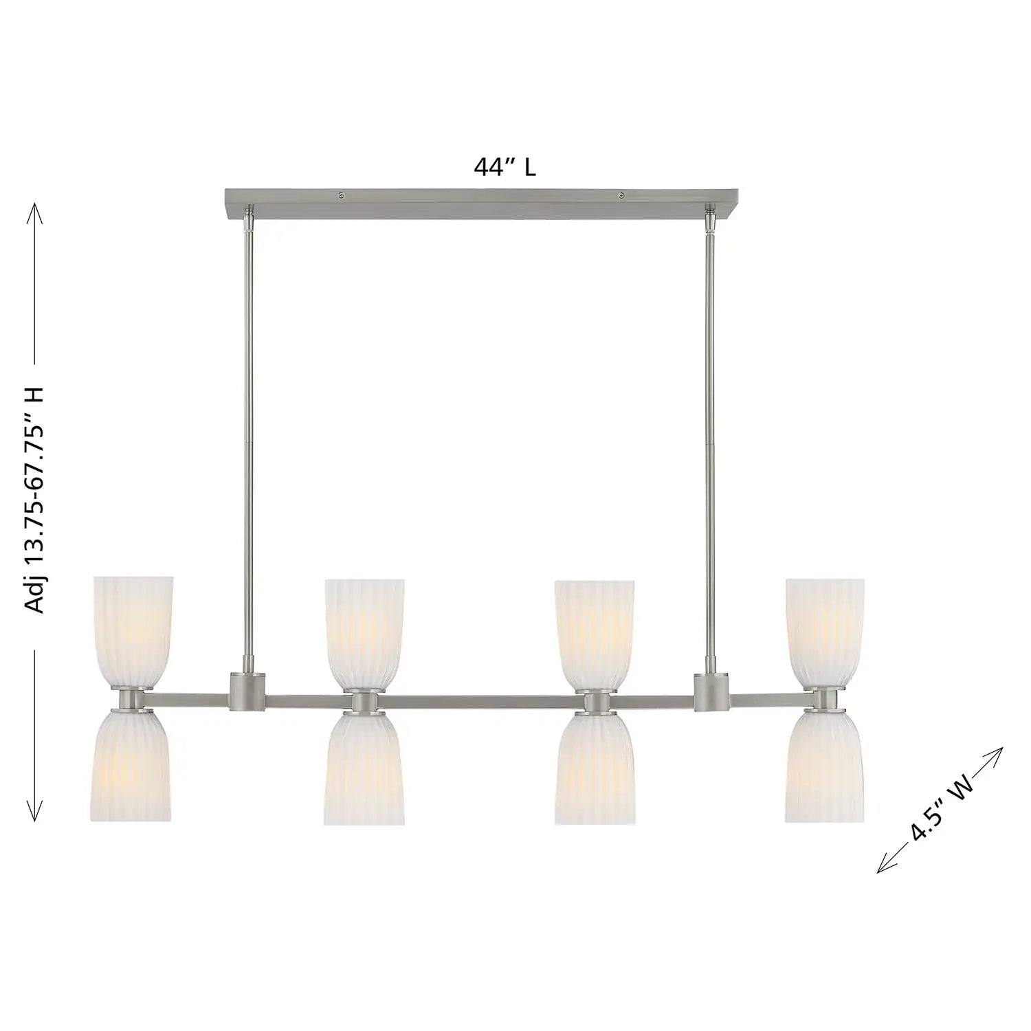 SAVOY ESSENTIALS, BALDWIN LINEAR CHANDELIER, LINEAR LIGHT