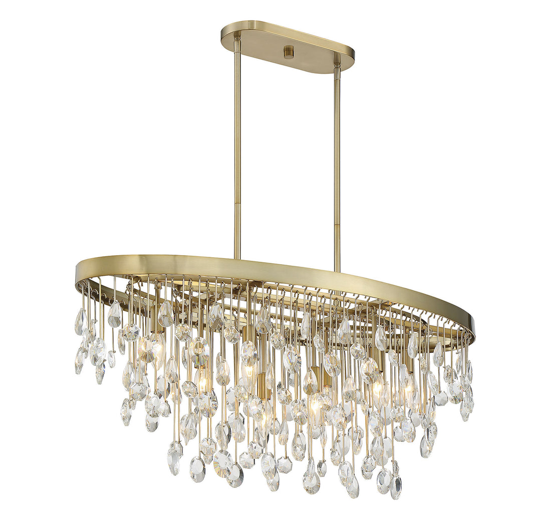 SAVOY HOUSE, LIVORNO LINEAR CHANDELIER, LINEAR LIGHT