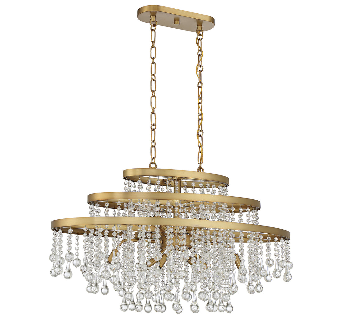 SAVOY HOUSE, LUNA LINEAR CHANDELIER, LINEAR LIGHT