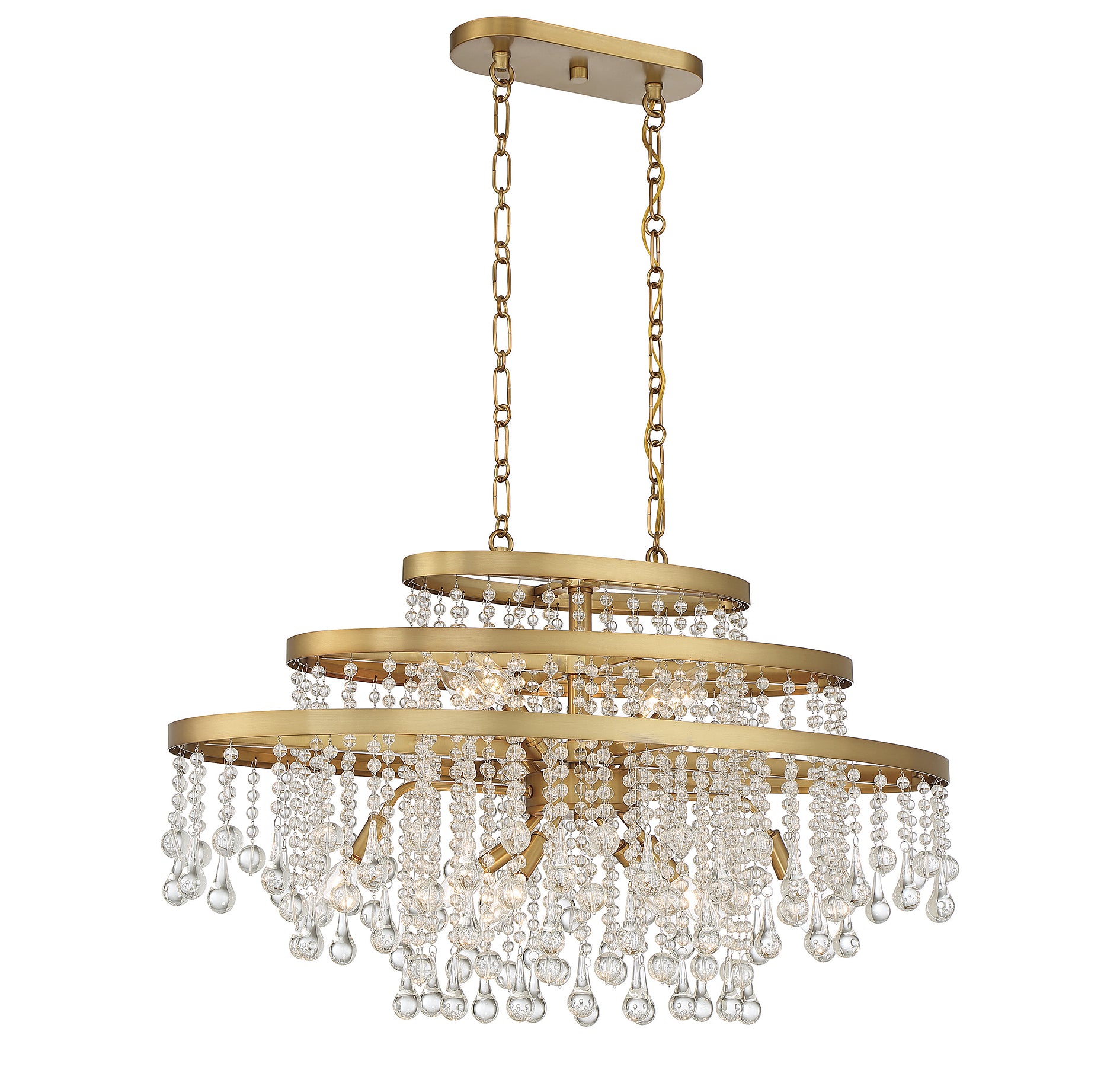 SAVOY HOUSE, LUNA LINEAR CHANDELIER, LINEAR LIGHT