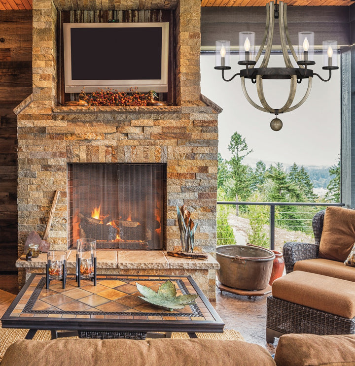 SAVOY HOUSE, EDEN OUTDOOR: CHANDELIER | 1-2100-6-70, OUTDOOR CEILING LIGHTS