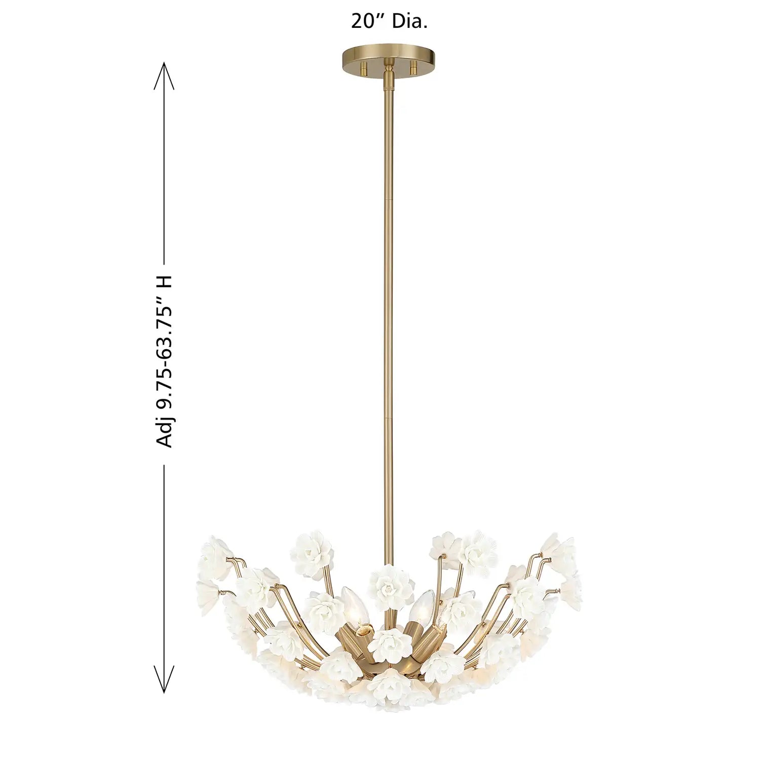 SAVOY HOUSE, FLORES CHANDELIER, CHANDELIER LIGHT