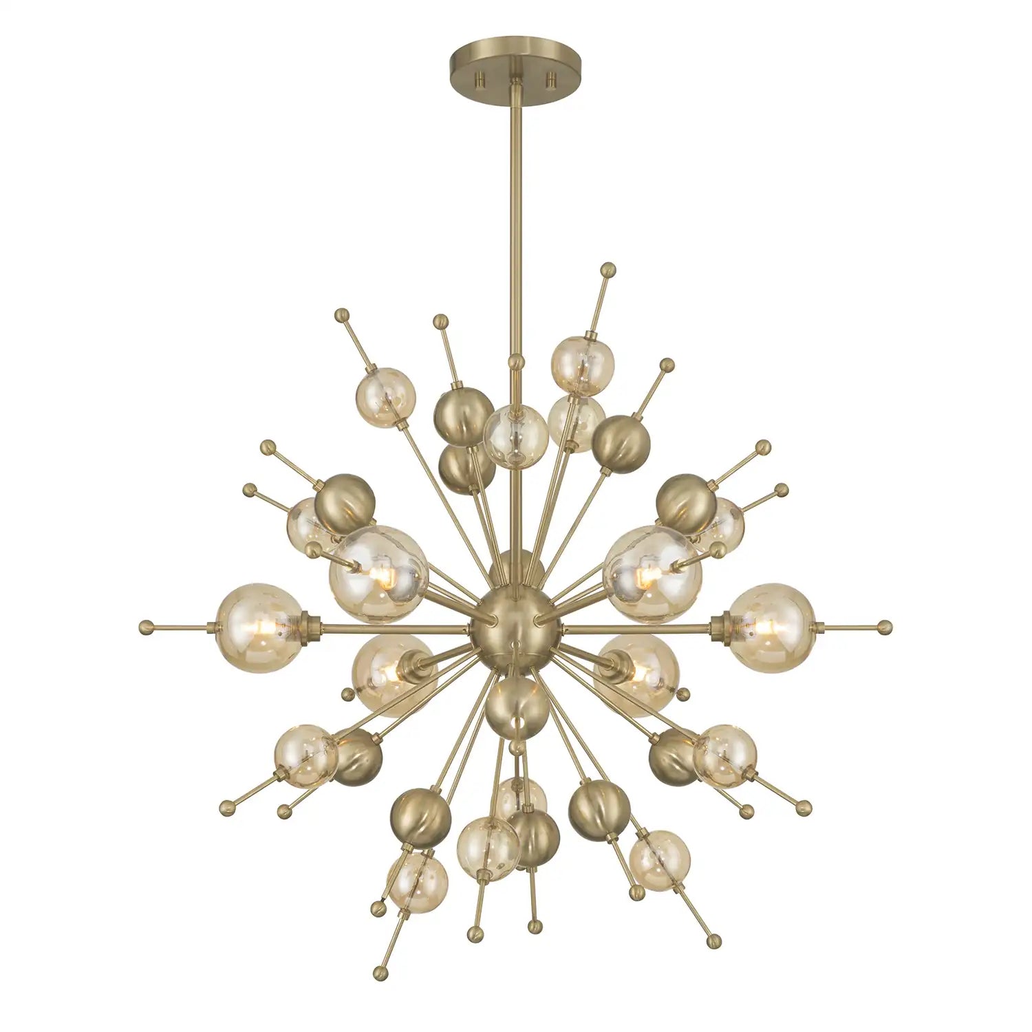 SAVOY HOUSE, CRESCENT MID-CENTURY MODERN CHANDELIER, CHANDELIER LIGHT