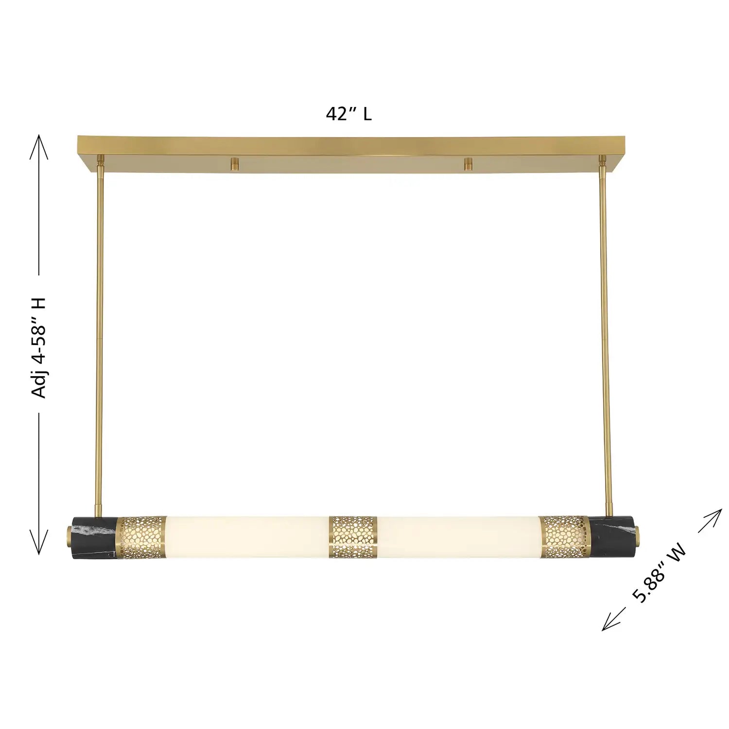 SAVOY HOUSE, FARRELL LINEAR CHANDELIER, LINEAR LIGHT