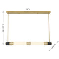 SAVOY HOUSE, FARRELL LINEAR CHANDELIER, LINEAR LIGHT