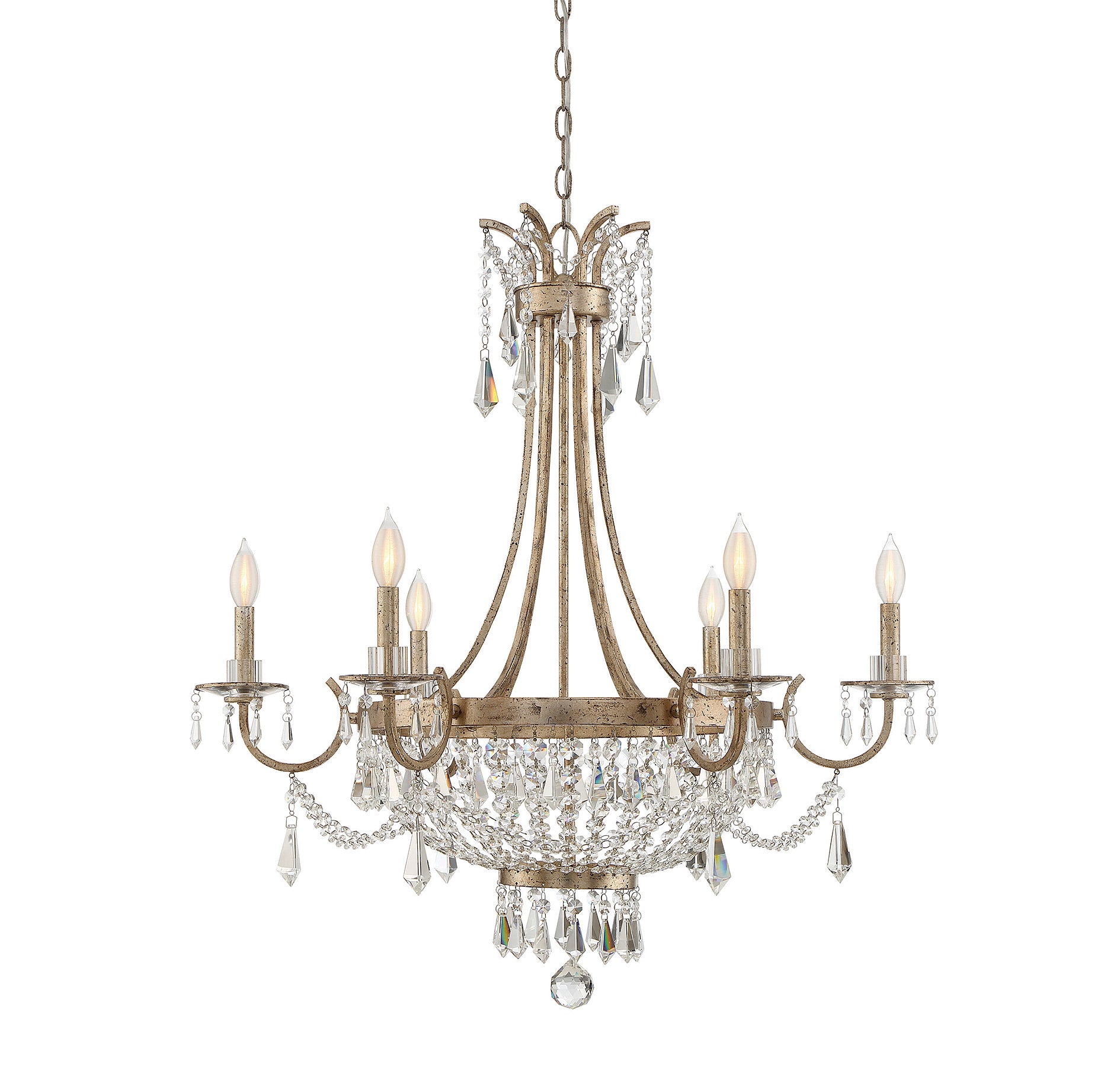 SAVOY HOUSE, CLAIBORNE CHANDELIER, CHANDELIER LIGHT