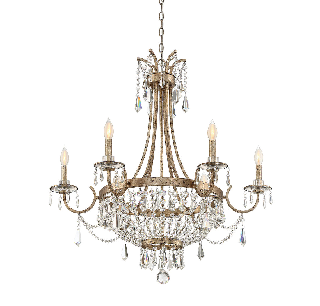 SAVOY HOUSE, CLAIBORNE CHANDELIER, CHANDELIER LIGHT