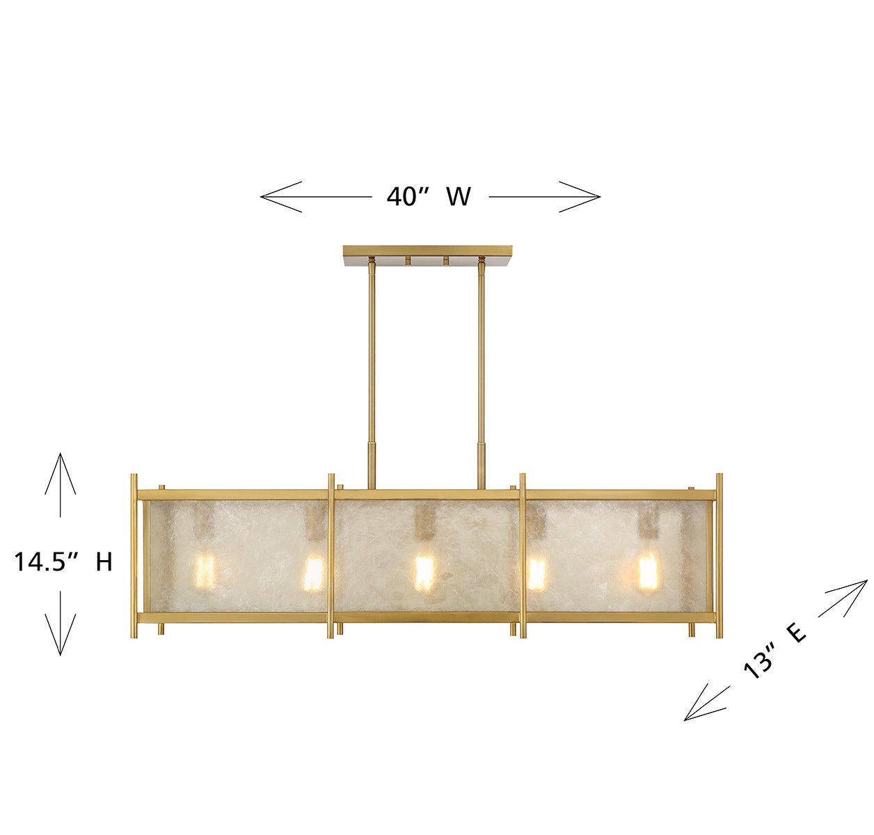 SAVOY HOUSE, JACOBS LINEAR CHANDELIER, LINEAR LIGHT
