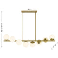 SAVOY HOUSE, TURIN LINEAR CHANDELIER, LINEAR LIGHT