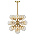 SAVOY HOUSE, MATISSE WARM BRASS CHANDELIER, CHANDELIER LIGHT