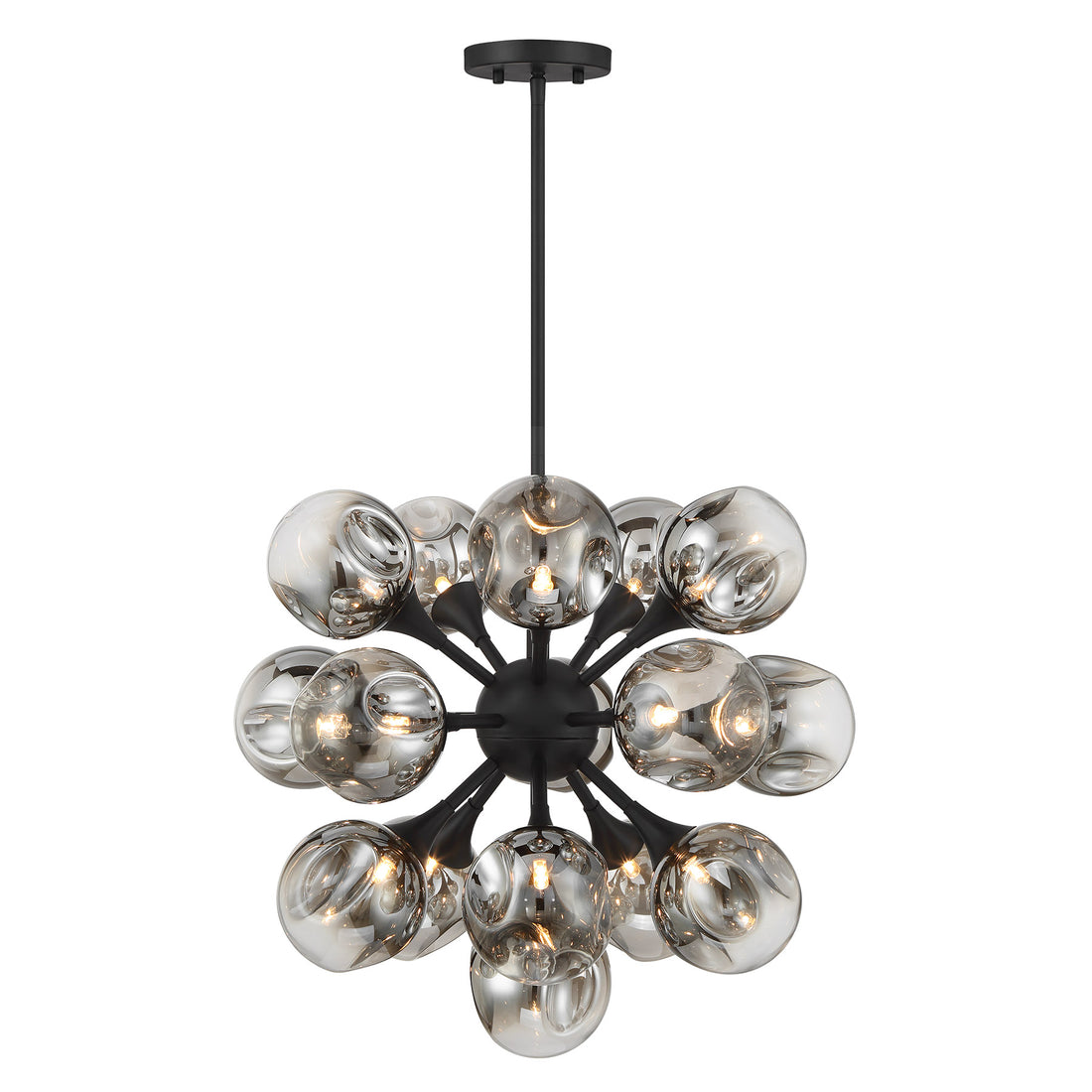 SAVOY HOUSE, MATISSE MATTE BLACK CHANDELIER, CHANDELIER LIGHT