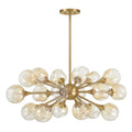 SAVOY HOUSE, MATISSE WARM BRASS CHANDELIER, CHANDELIER LIGHT