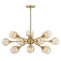 SAVOY HOUSE, MATISSE WARM BRASS CHANDELIER, CHANDELIER LIGHT