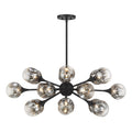 SAVOY HOUSE, MATISSE MATTE BLACK CHANDELIER, CHANDELIER LIGHT