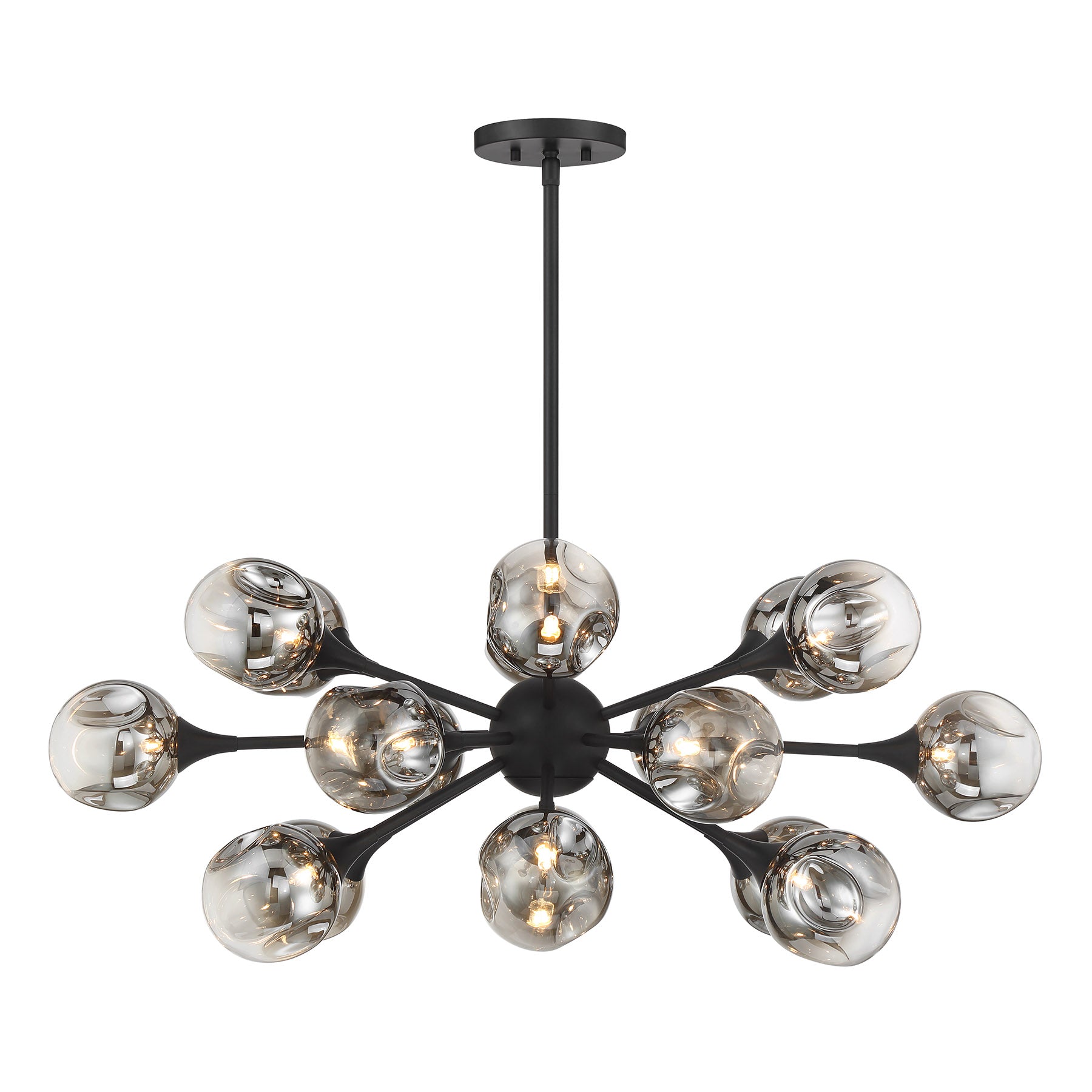 SAVOY HOUSE, MATISSE MATTE BLACK CHANDELIER, CHANDELIER LIGHT