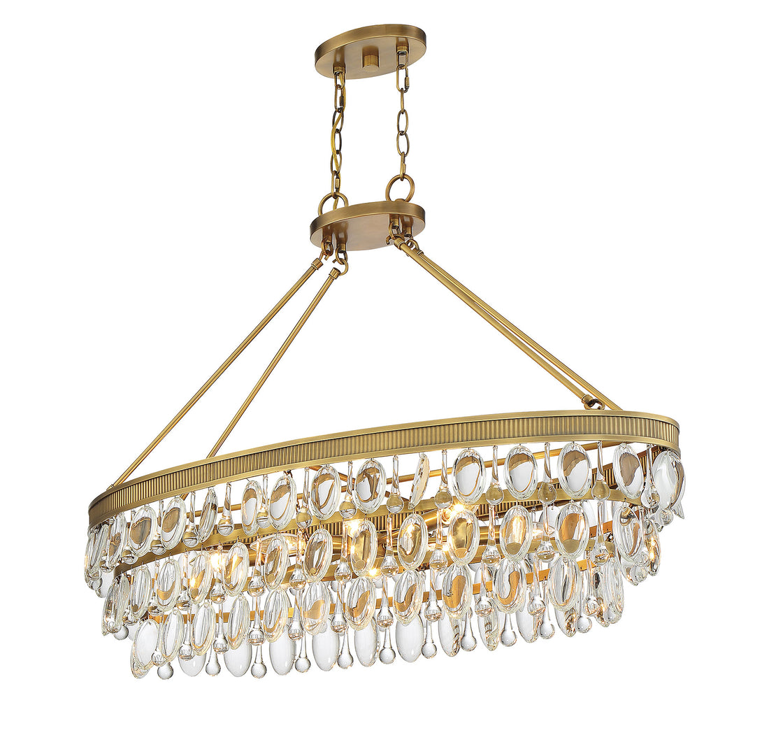 SAVOY HOUSE, WINDHAM LINEAR CHANDELIER, LINEAR LIGHT