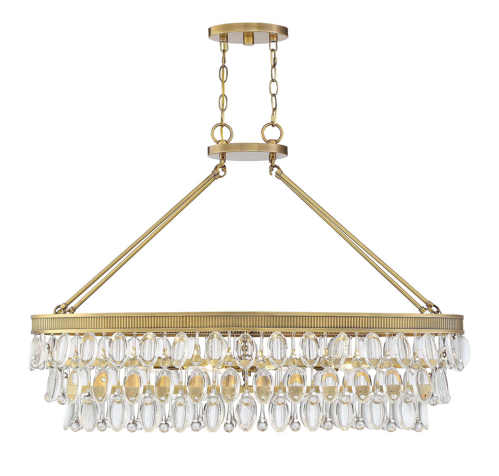 SAVOY HOUSE, WINDHAM LINEAR CHANDELIER, LINEAR LIGHT