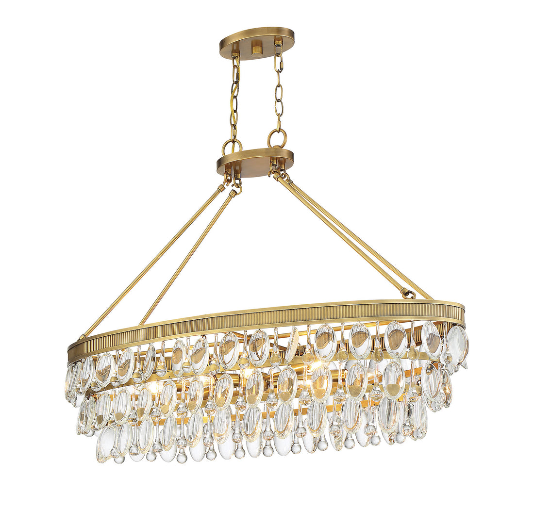 SAVOY HOUSE, WINDHAM LINEAR CHANDELIER, LINEAR LIGHT