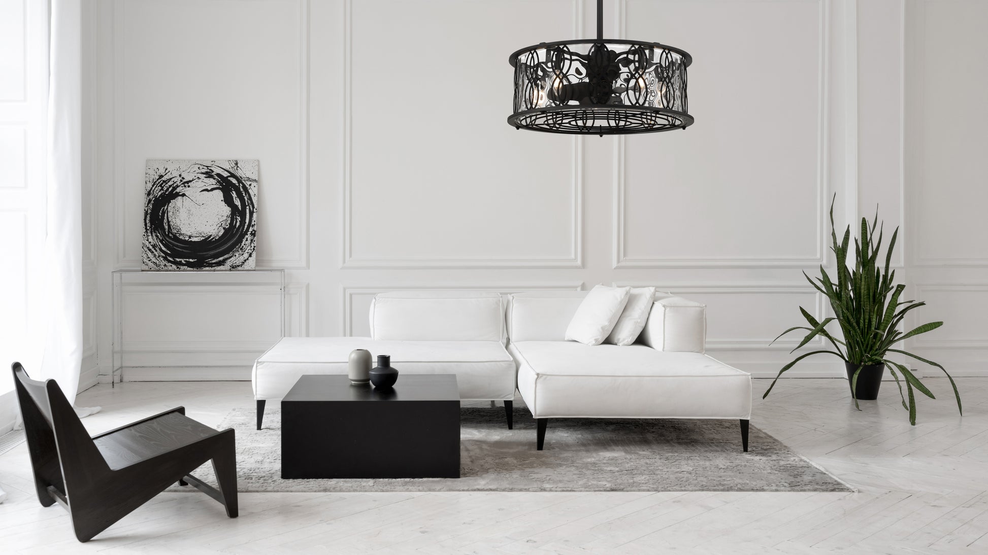 SAVOY HOUSE, SNOWDEN CEILING FAN: FAN D'LIER, INDOOR CEILING FANS