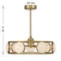 SAVOY HOUSE CASTRA CEILING FAN: FAN D'LIER - Fan