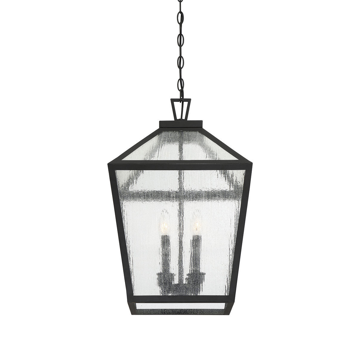 SAVOY HOUSE, WOODSTOCK OUTDOOR: HANGING LANTERN | 5-104-BK, OUTDOOR CEILING LIGHTS