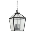 SAVOY HOUSE, WOODSTOCK OUTDOOR: HANGING LANTERN | 5-104-BK, OUTDOOR CEILING LIGHTS