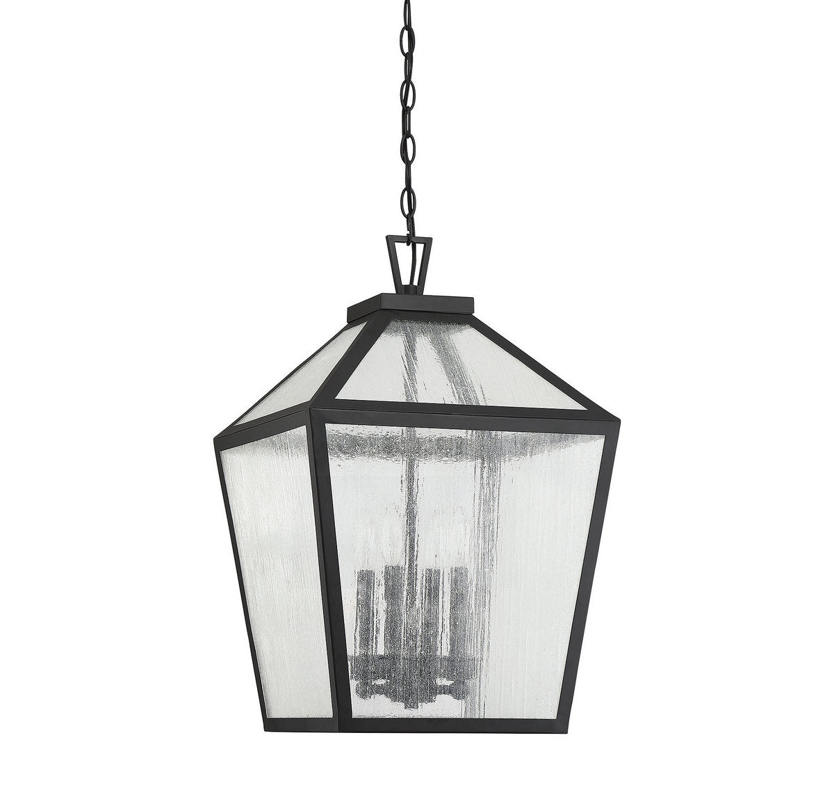 SAVOY HOUSE, WOODSTOCK OUTDOOR: HANGING LANTERN | 5-104-BK, OUTDOOR CEILING LIGHTS