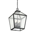 SAVOY HOUSE, WOODSTOCK OUTDOOR: HANGING LANTERN | 5-104-BK, OUTDOOR CEILING LIGHTS
