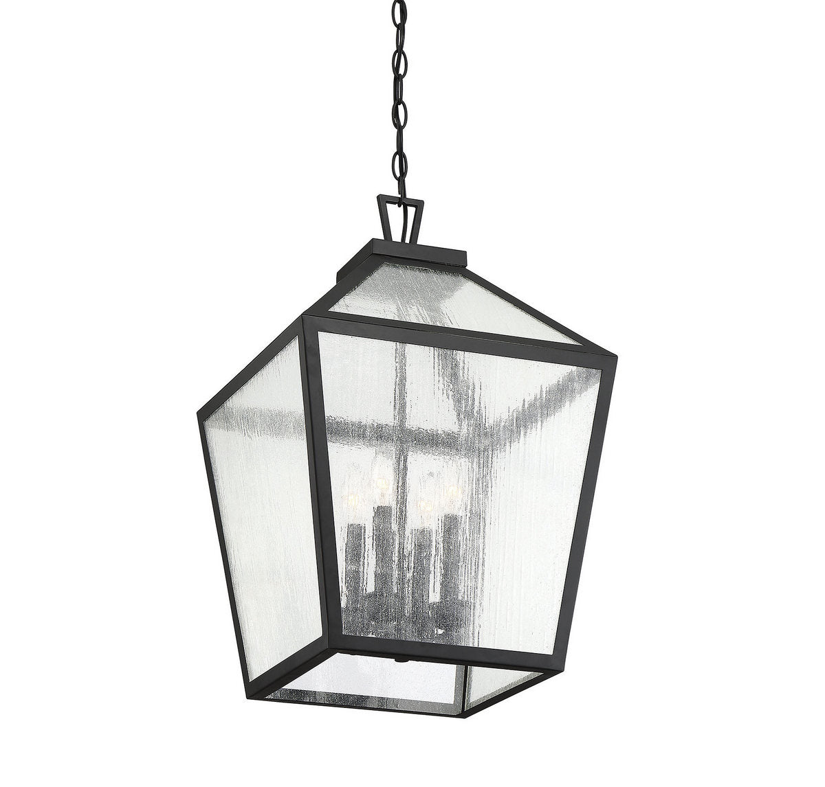 SAVOY HOUSE, WOODSTOCK OUTDOOR: HANGING LANTERN | 5-104-BK, OUTDOOR CEILING LIGHTS