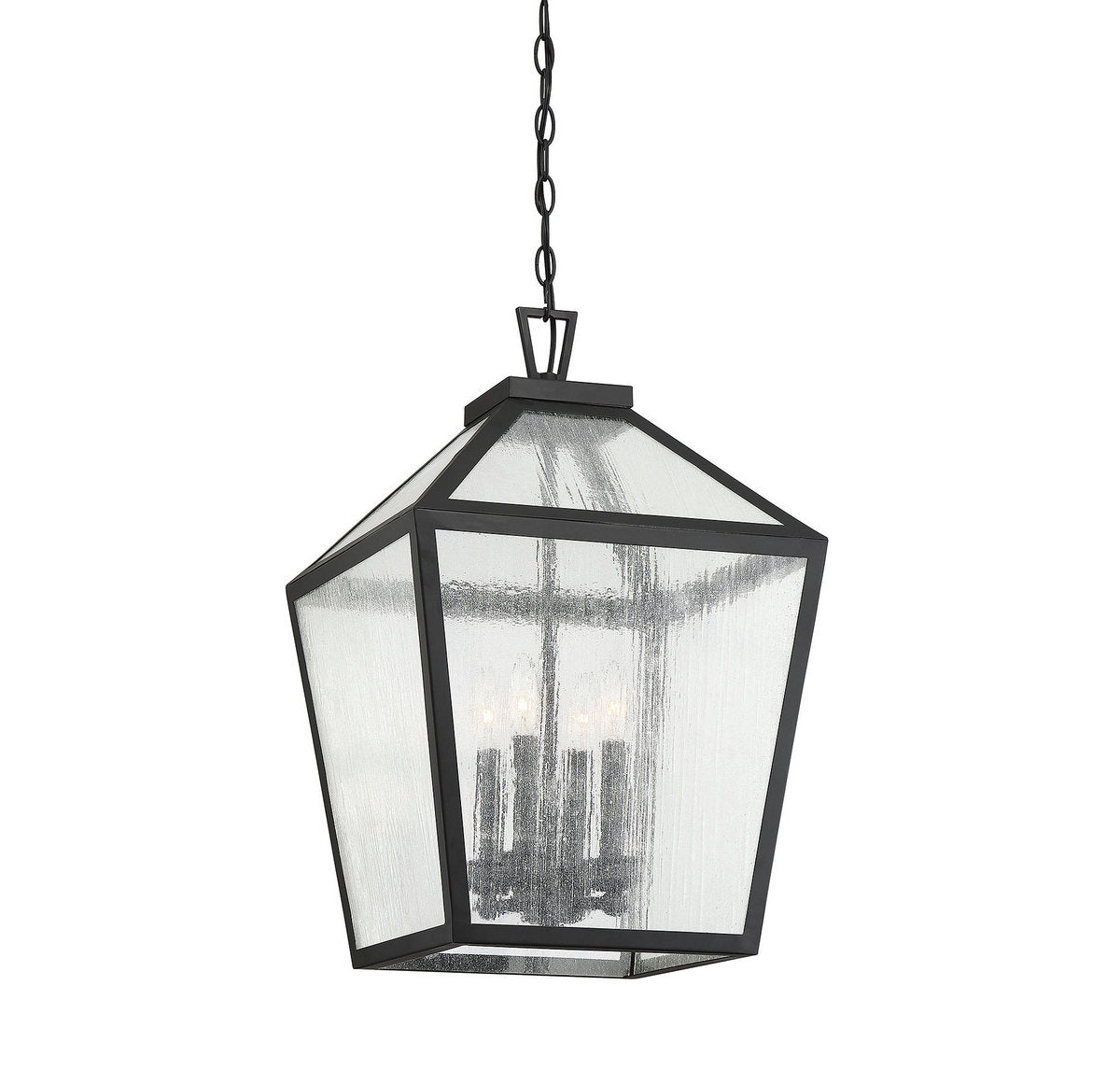 SAVOY HOUSE, WOODSTOCK OUTDOOR: HANGING LANTERN | 5-104-BK, OUTDOOR CEILING LIGHTS