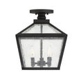 SAVOY HOUSE, WOODSTOCK OUTDOOR: FLUSH MOUNT | 5-105-BK, OUTDOOR CEILING LIGHTS